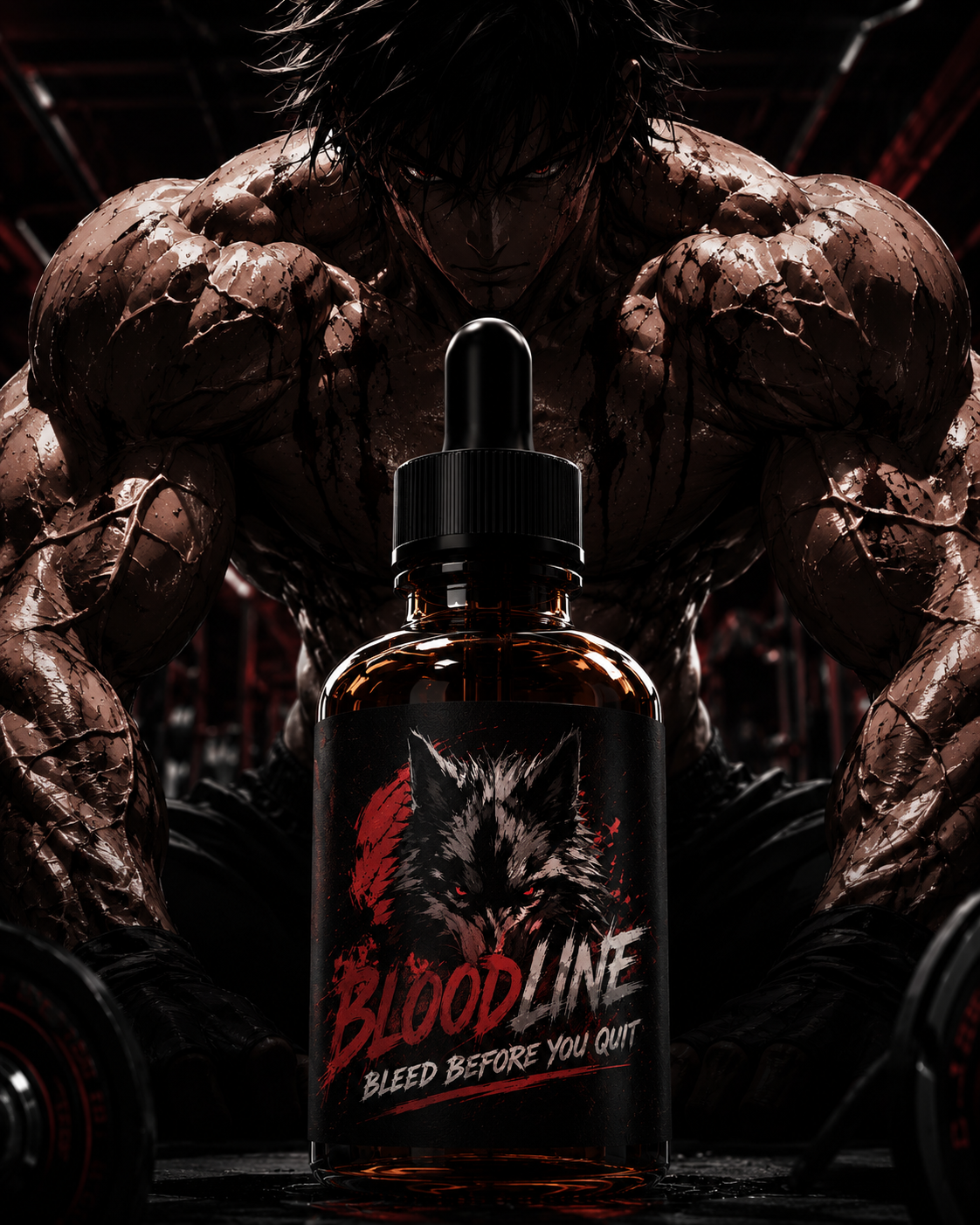 Blood line after gym oil