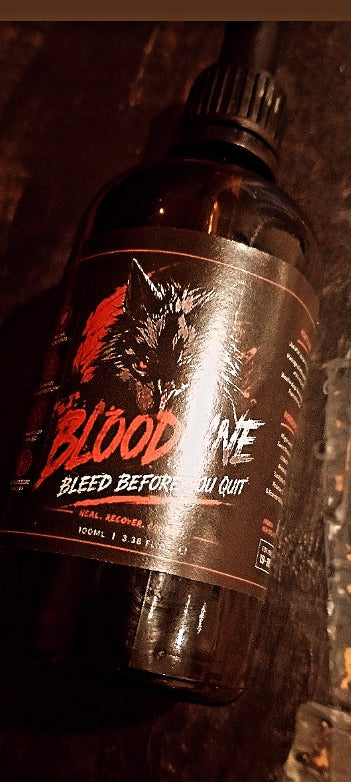 Blood line after gym oil